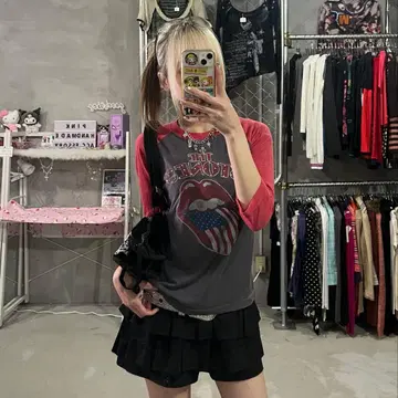 롤링 스톤스 라메 래글런 7부 기장 피치 헤이세이 y2k