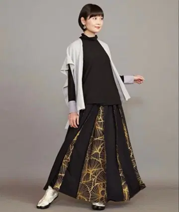 와모노 카야 사계절 산장 꾸밈 팔괘 스커트 가을 은행나무 은행