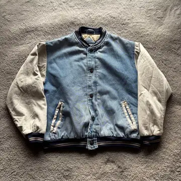 [ VINTAGE ] YUKON TRAIL 데님 바시티 자켓 L