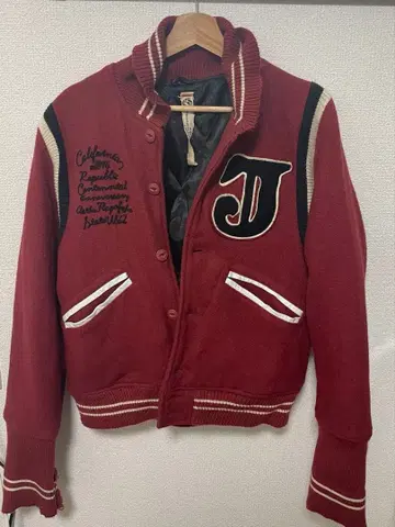 JOEY 바시티 자켓 빨간색 레드 남성용 자켓