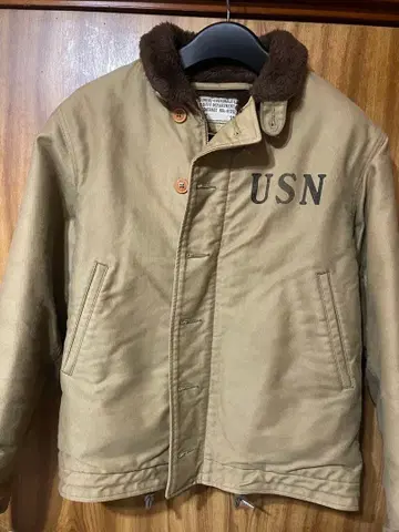 리얼 맥코이 N1 덱 자켓 36 USN 바이커