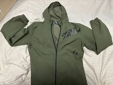 언더아머 UA STORM 소프트쉘 후드티 M 카키 발수