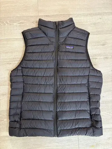 다운 스웨터 베스트 L 블랙