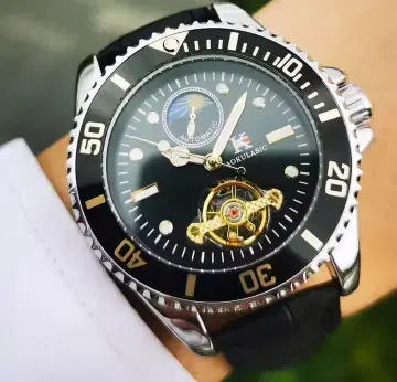 AOKULASIC 자동 와인딩 손목시계 다이버즈 스타일