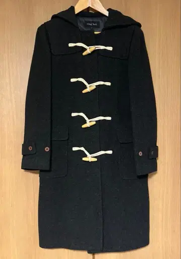 더플 코트 그레이 울 소재 새상품급