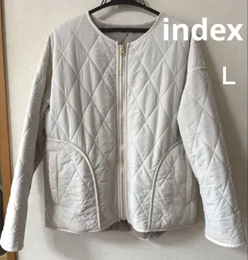 반코트 자켓 리버서블 화이트 x 그레이 L