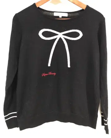 슈퍼 뷰티 슈퍼 뷰티 리본 캐시미어 니트 스웨터