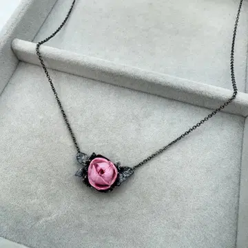 [빈티지] 로얄코펜하겐 목걸이 로즈 플라워 SV925