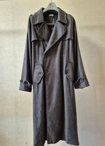 CLEL 24AW 더블 테크페이드 트렌치코트