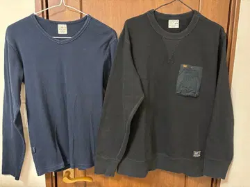 ALPHA 알파 AVIREX 아비렉스 상의 2장 세트