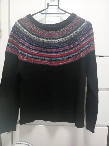 figlondon 페어아일 패턴 긴팔 니트 스웨터 F 사이즈