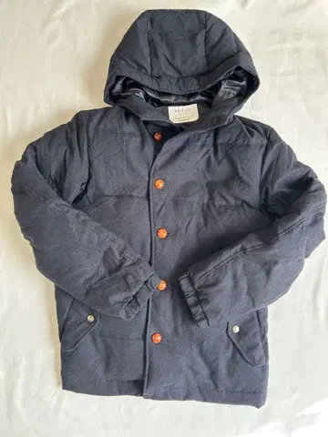 EDIFICE 에디피스 네이비 다운 자켓 후드 부착