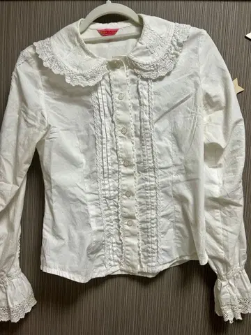 BABY 면 레이스 브라이트 오프화이트