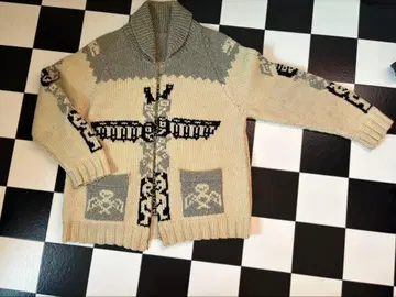 초SPECIAL 빈티지 50s 코위찬 니트 미사용 토템 폴