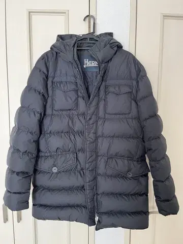 HERNO 다운 자켓 52 블랙 블랙 헤르노