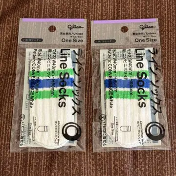 라인 양말/파피코 스웨터/glico/훼미리마트 한정판/2개 세트