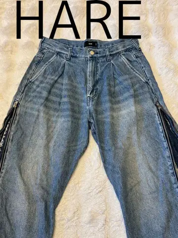 HARE 와이드 레그 데님 팬츠