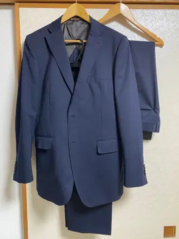 네이비 비즈니스 정장 싱글 브레스셋업 2팬츠 (1본 미사용)