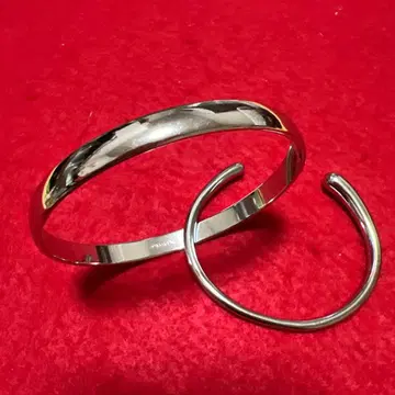 심플 실버 뱅글 프리 사이즈