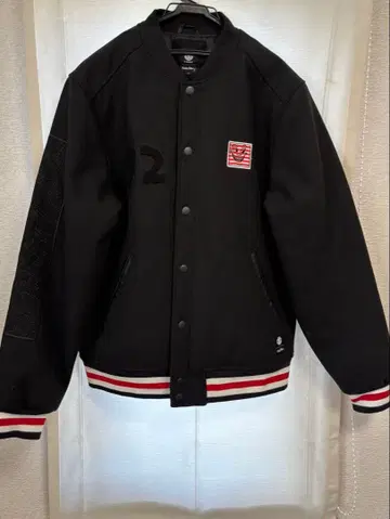 블랙 바시티 자켓 element L 사이즈