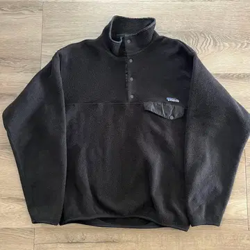90s Patagonia 스냅T 플리스 블랙블랙