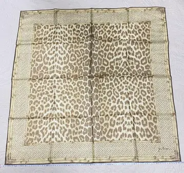 짐 톰슨 레오파드 무늬 스카프 대형 실크 표범 무늬