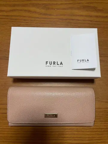 FURLA 핑크 가죽 장지갑