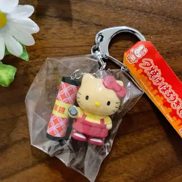 초레어 지역 한정 키티 석양 헬로키티 끈만화경 포함 키링
