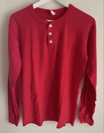 [ USA 제조 ] 헬스니트 healthknit 헨리넥 롱 T셔츠