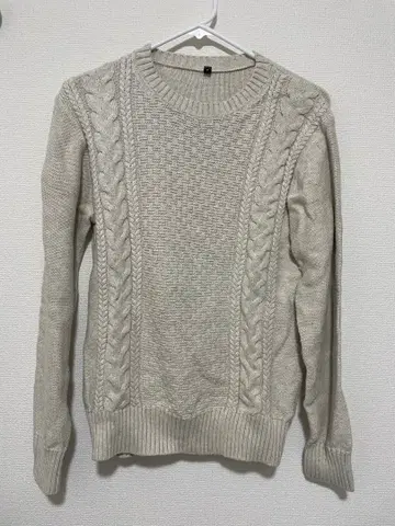 라이트 그레이 편직 니트