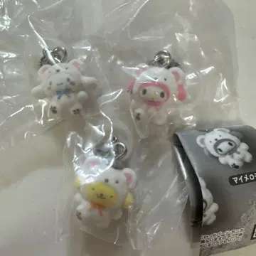 산리오 메지루시 액세서리 포근포근 스노우 3종 세트
