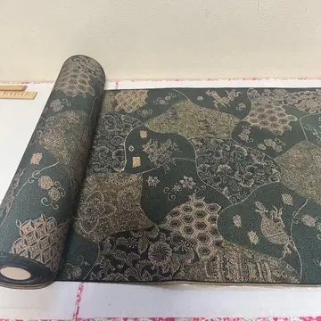 순수 실크 깊은 그린 컬러 고급 코몬 옷감