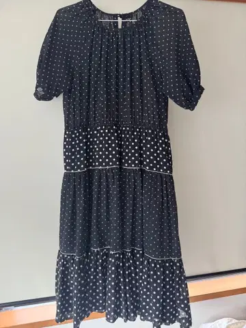 도트 반팔 원피스 CAN RORITA