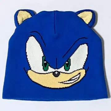 소닉 SONIC 귀 달린 니트 모자 비니 y2k 니트 캡