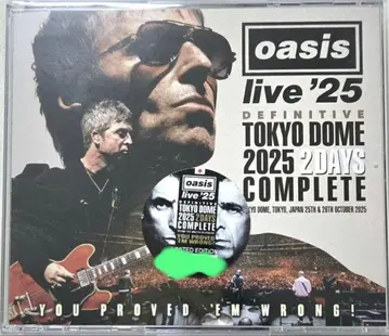oasis DEFINITIVE TOKYO DOME 2025 미개봉