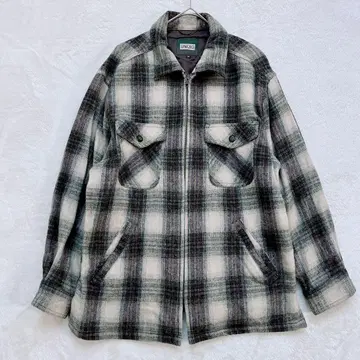 유니클로 | 남성용 집업 자켓 [ M ] 체크 무늬 플란넬 레트로