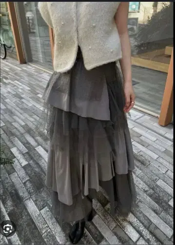 Willfully 샤샤 스커트 그레이