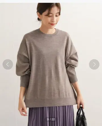 어반 리서치 도어스 울 루즈 와이드 니트