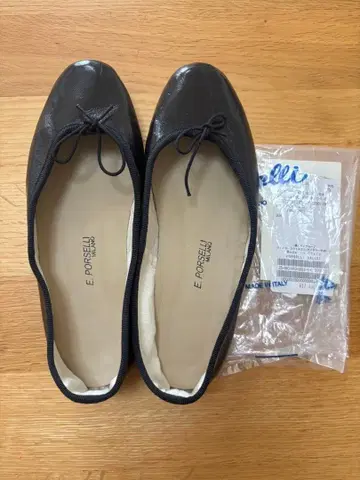 IENA PORSELLI /포르셀리 LEATHER 발레 슈즈