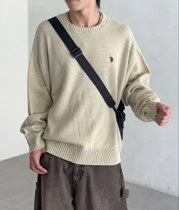 CPCM U.S. POLO ASSN. 크루넥 니트