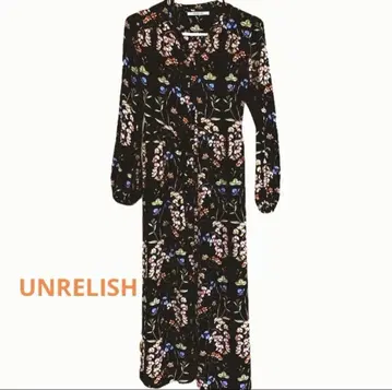 새상품급 UNRELISH 꽃무늬 롱 원피스 가디건 M 사이즈