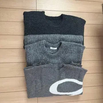 니트탑 그레이 계열 3점