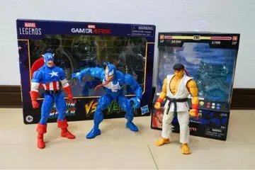 캡틴 아메리카 VS 베놈 VS 류 피규어 세트