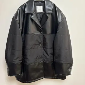 VEGAN LEATHER SWITCHING OVER JACKET