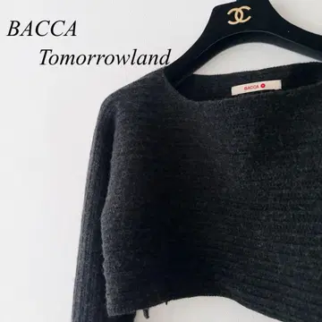 레이어드에 캐시미어 혼방! 투모로우랜드 BACCA 숏 기장 니트 그레이