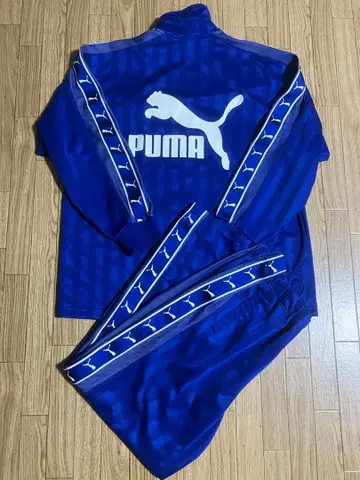 PUMA 파랑 스트라이프 저지