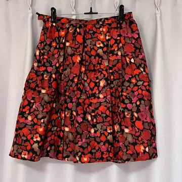 ANAYI 플레어 스커트 꽃무늬 38