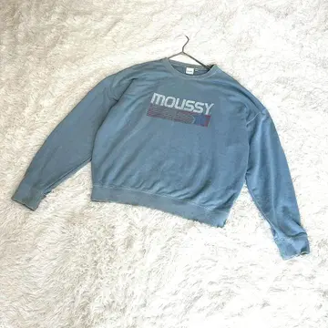 마우지 빅 로고 맨투맨 트레이닝복 F 라이트 블루