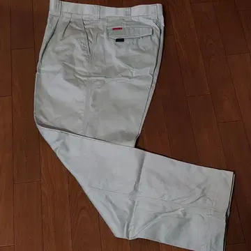 면 100% 작업 바지 88cm 어스 그린