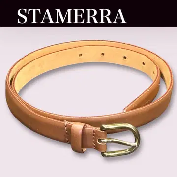 STAMERRA 스타메라 브라운 가죽 벨트 천연 가죽